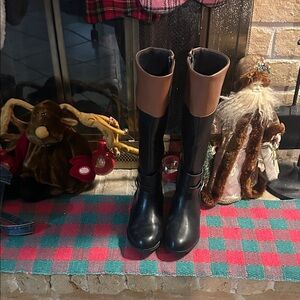St.Johns Bay Black & Brown Women's  Boots-Size 7 1/2W